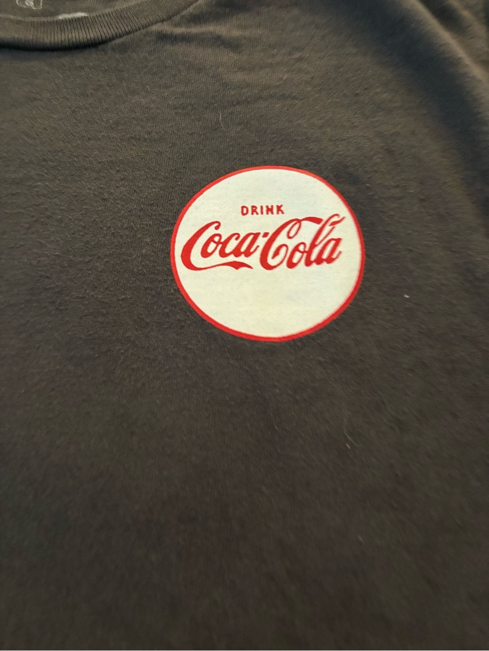 Coca-Cola Black Tee with Red Bandana and Yellow 🤠 cowboy